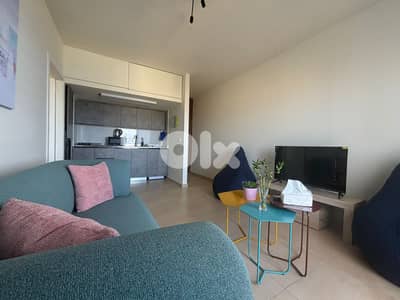 Tabarja | Charming Gem | Furnished 50m² 1-Bedroom Apt | Open Sea View