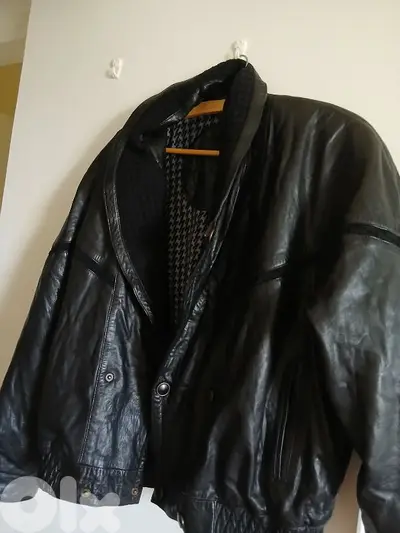 Leather black jacket