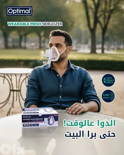 Optimal Wearable Mesh Nebulizer جهاز بخاخ قابل للإرتداء