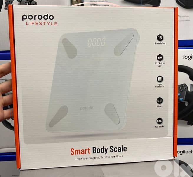 Porodo lifestyle smart body scale white 0
