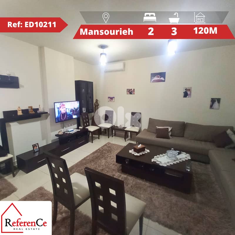 Apartment for Sale/Rent in Mansourieh شقة للبيع في المنصورية 0