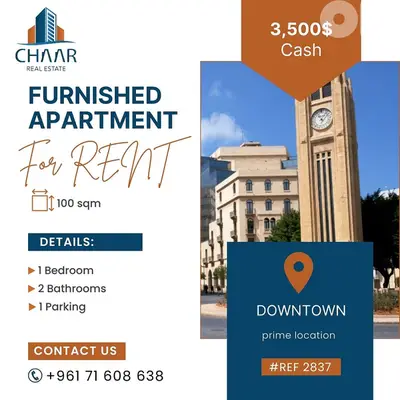 Apartment for Rent in Downtown-شقة للايجار في داون تاون - #R2837