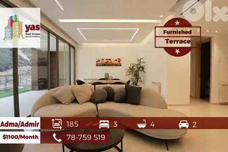 Adma/Admir 185m2 | Furnished | Classy Area | Gated Community | IV