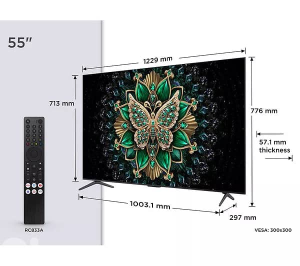 TCL C6K 55” 65” 75” 85” 98” 240Hz QD-MiniLED + free wall bracket 6