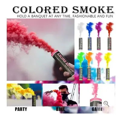 party colorful smoke