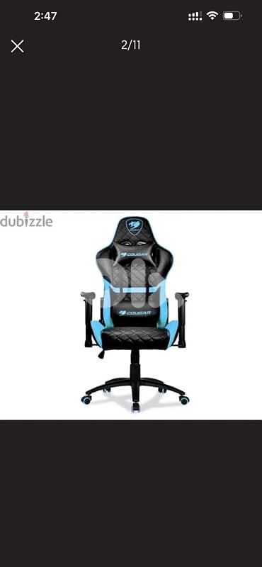 Cougar Armor one Gaming Chair Blue-Orange 0