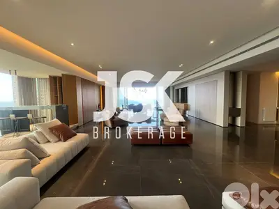 L19262 - High-End Apartment with Sea & City View For Sale in Gemmayzeh