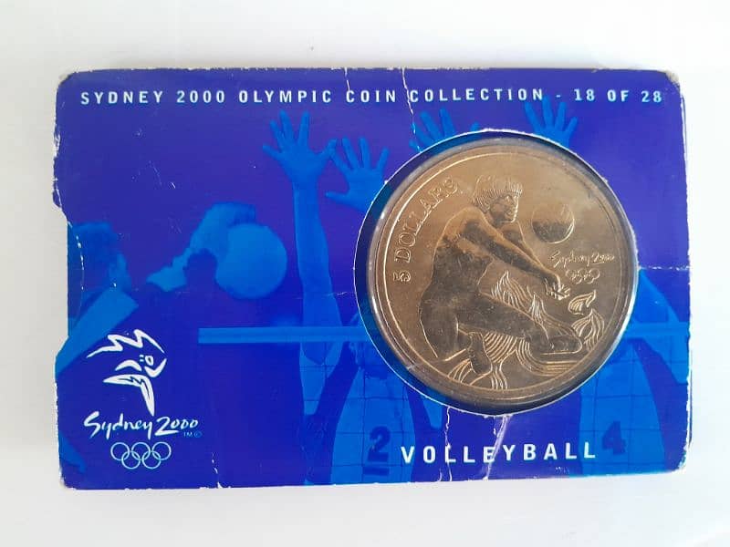 volleyball Sydney Olympics 2000 collectible 18/28 weight 20. g 0