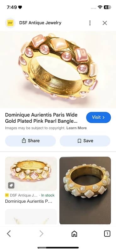 Old bracelet from 1980 Dominique Paris Aurientis original theprice700$ 6