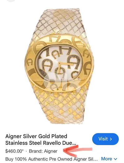 Aigner watch original Swiss made switzrland working fine