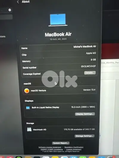 macbook air m2 15” used like new macbook air m2 15” used like new