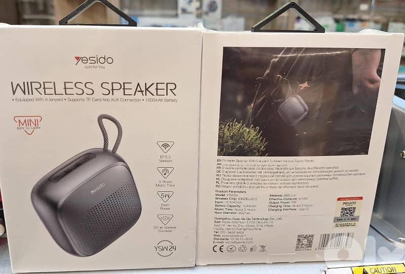 YESIDO WIRELESS SPEAKER MINI EASY TO CARRY YSW24 0
