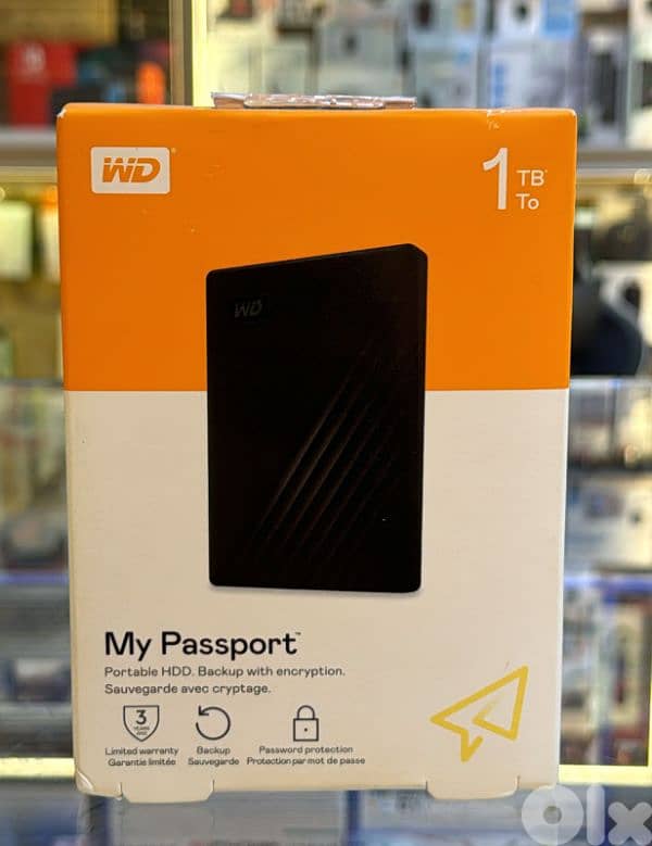 Western Digit My Passport hard disk 1tb 0