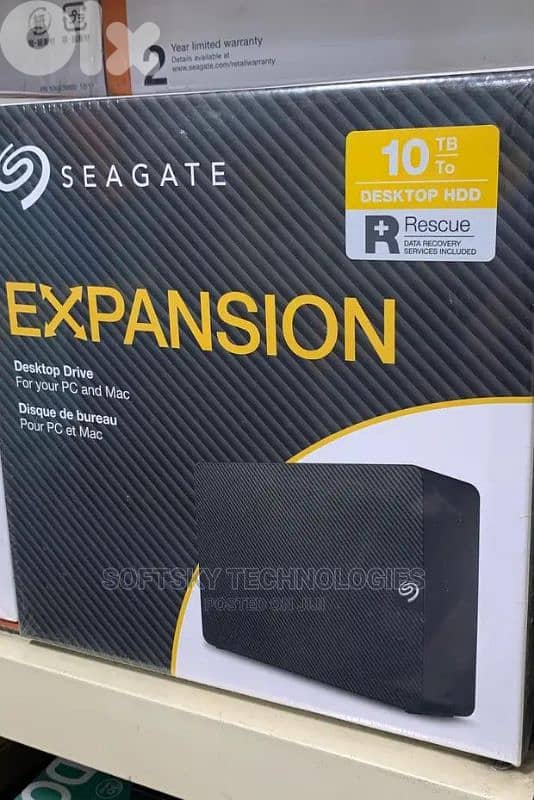 Seagate Expansion Desktop 10tb external drive HDD 0