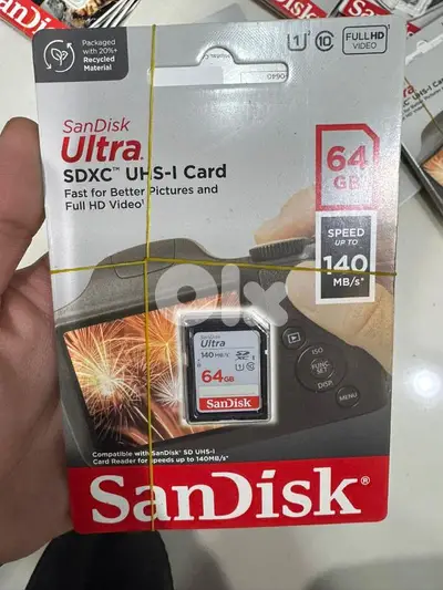 Sandisk ultra sdxc card 64gb up to 140mb/s