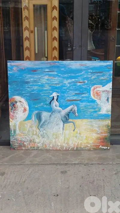 لوحة رسم زيتي اوروبية
