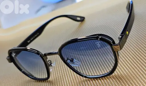 Ray Ban Scuderia Ferrari Edition Blue shade Glossy Black