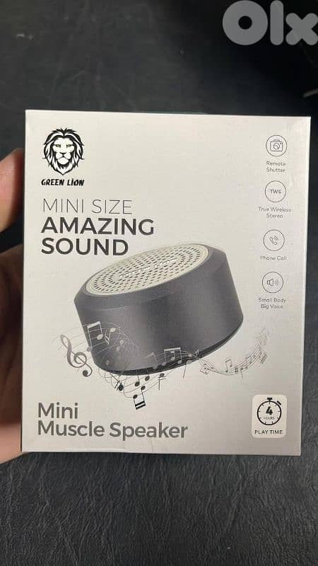 Green lion mini muscle speaker black 0