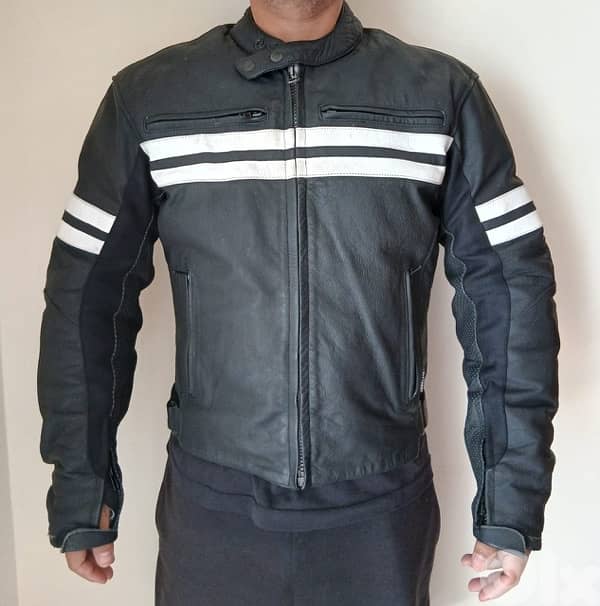 OUTTREK RACING jacket •Made in Germany  •Genuine Leather  •2 Layers, 1
