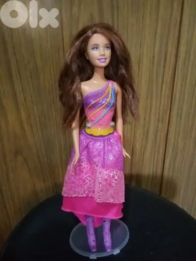 Barbie DREAMTOPIA RAINBOW FASHION PRINCESS as new doll+skirt+boots=23$