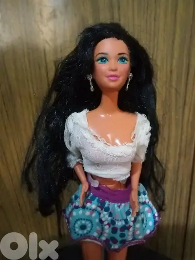 WESTERN FUN NIA Ultra Rare Mattel 1989 Great doll+brand tag wears =43$