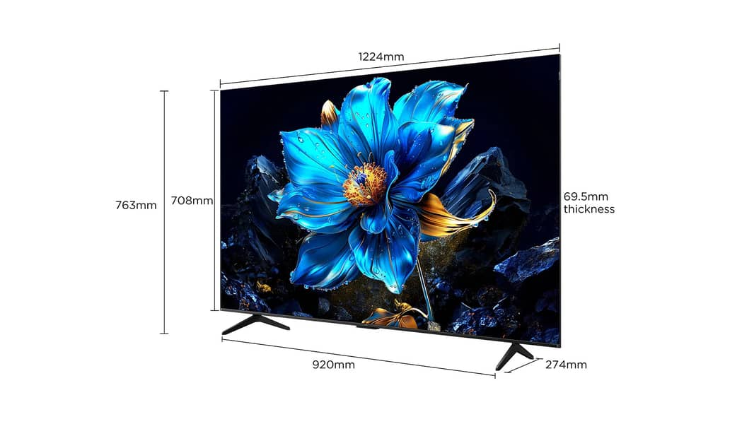 TCL P7K 43" 50" 55" 65" 75" Qled 4K 60Hz Google TV + ree wall bracket 2