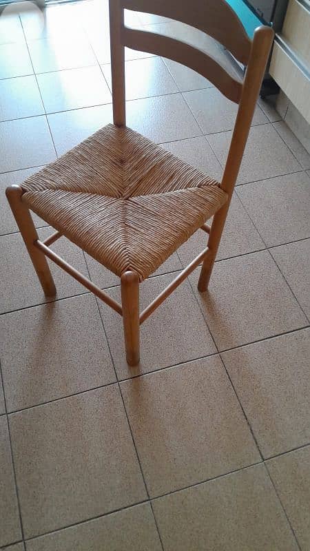 Wood kitchen table with 3 chairs 1