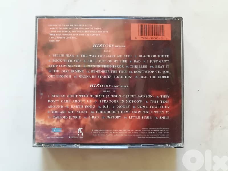 Michael Jackson History double cds box 1
