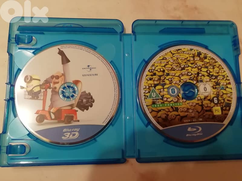 Dispicable me original Bluray + bluray 3d 1