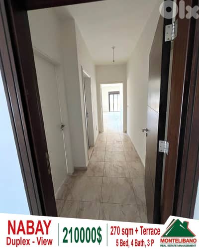 270 sqm Duplex For Sale in Nabay with Terrace and View !!