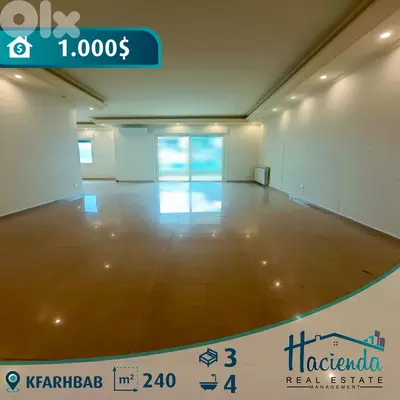 Apartment For Rent In Kfarhbab