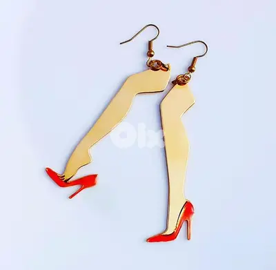 Gold plated/ Legs earrings