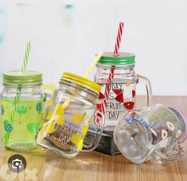 glass mason jars with straw 5
