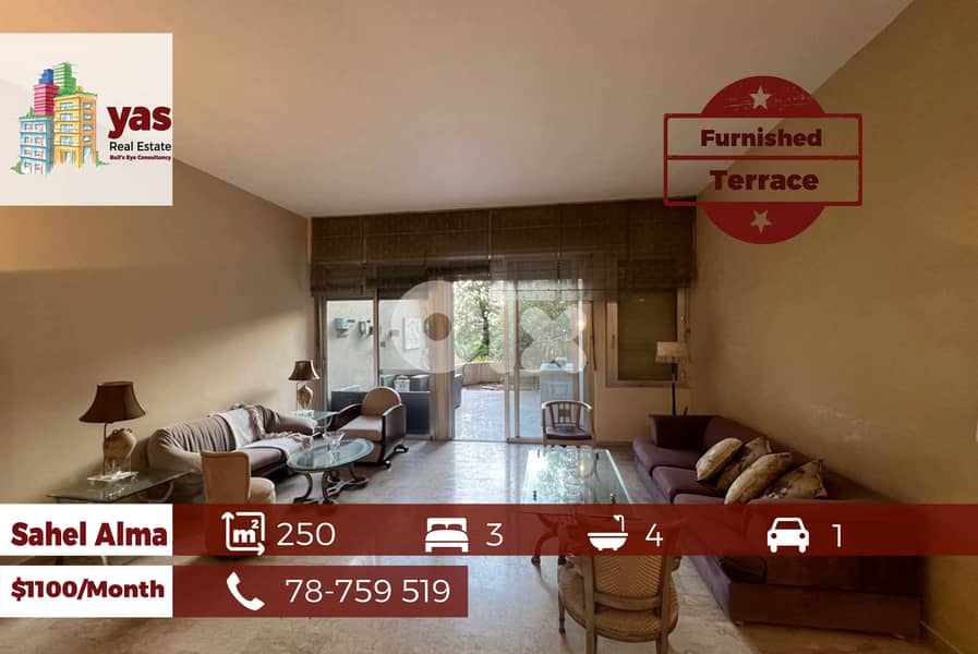 Sahel Alma 250m2 | Furnished Duplex | Rent | Terrace | Quiet Street|EH 0