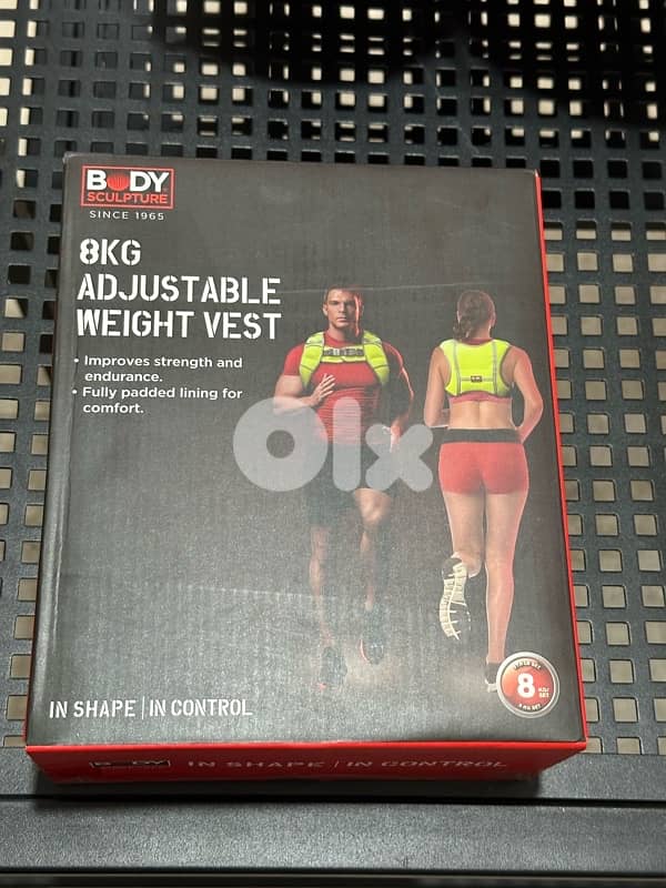 Adjustable weight vest up to 8kg 1