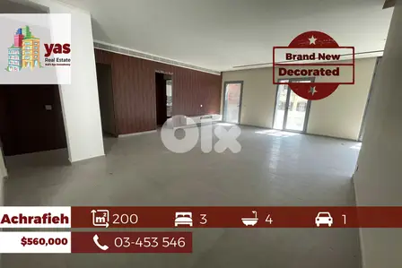 Achrafieh 200m2 | Prime Location | Decorated | Catch | OH