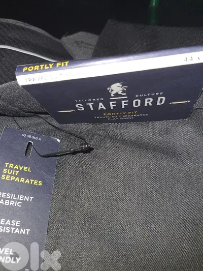 STAFFORD PANT SIZE W 44 L32  MED GREY