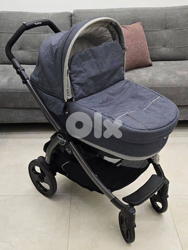 Peg Perego Book 51 - Denim Blue - Stroller + Carrycot + Car Seat 4