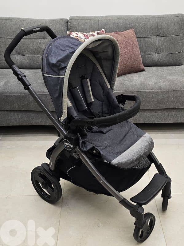Peg Perego Book 51 - Denim Blue - Stroller + Carrycot + Car Seat 6
