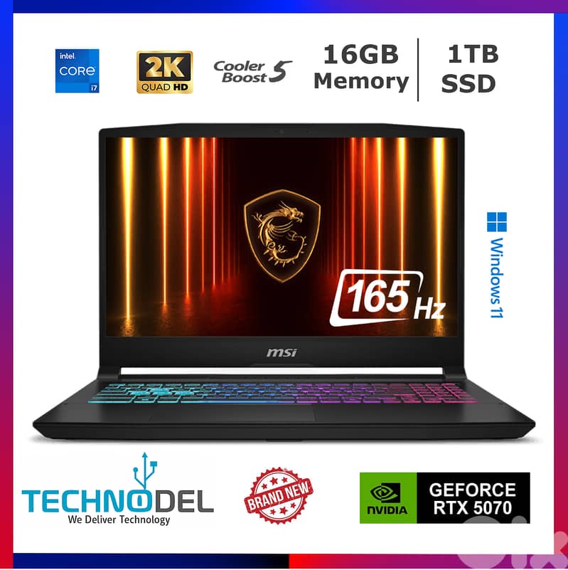 MSI KATANA RTX5070 & 14TH GEN I7 GAMING LAPTOP 0