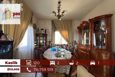Kaslik 120m2 | Well Maintained | Classical | Prime Location | EH