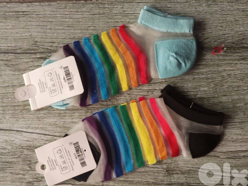 women's transparent silk socks 9