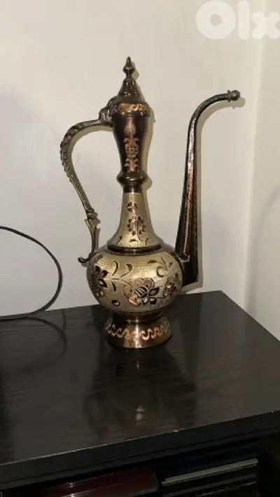 Brass decorative pitcher