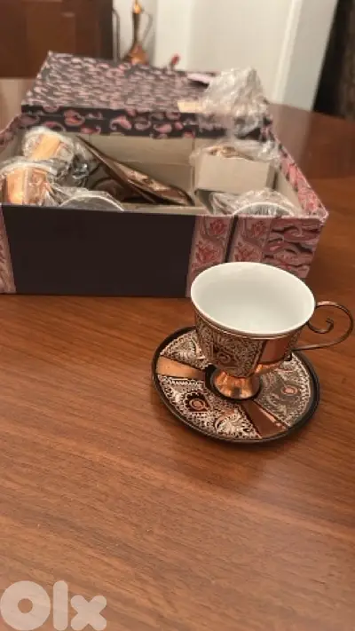 brass coffee set