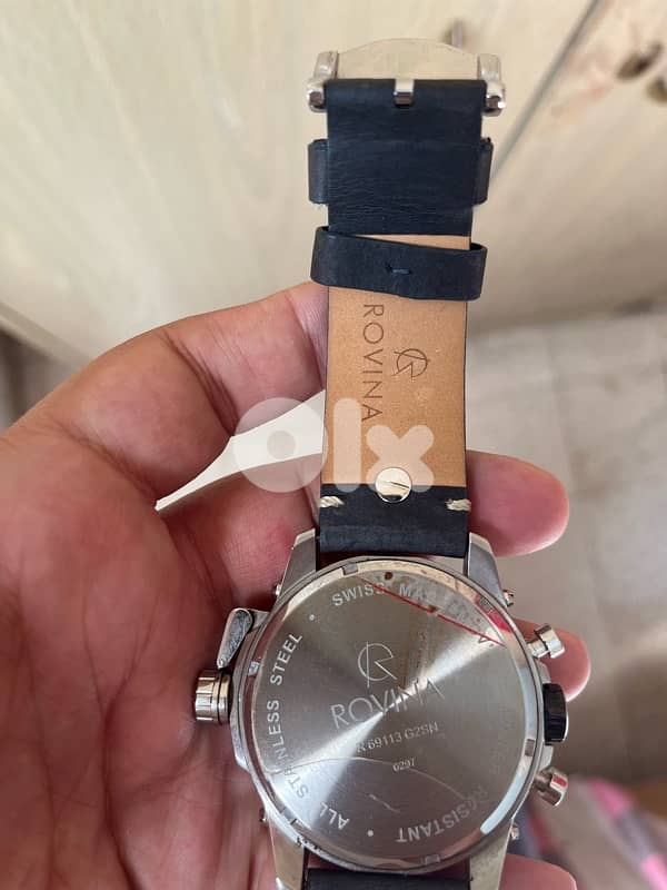 Rovina Swiss original man watch R69113G2SN  original box barely used 12