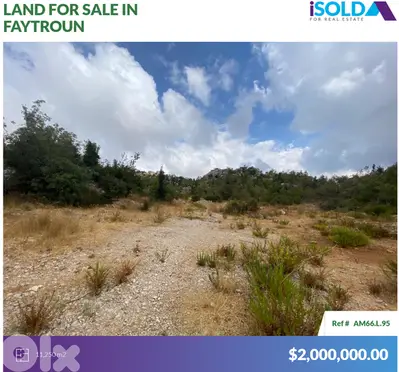 Prime Land+mountain View 4 sale in Faytroun - أرض للبيع في فيطرون