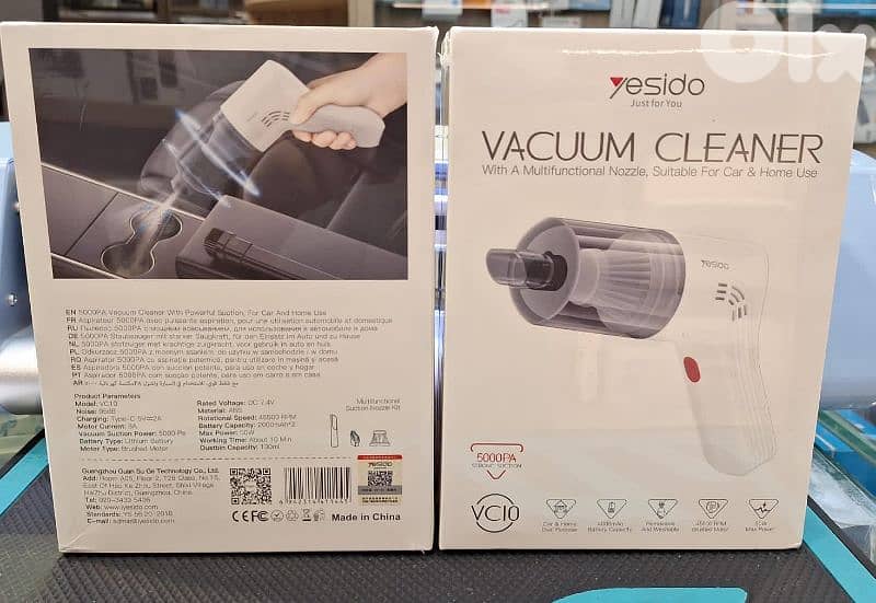 YESIDO VACUUM CLEANER WITH A MULTIFUNCTIONAL NOZZLE, SUITABLE 0