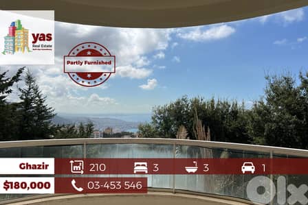 Ghazir 210m2 | 100m2 Terrace/Garden | Luxurious | Partly Furnished |IV