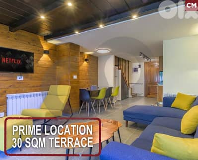 Duplex chalet in the heart of mzaar with terrace for sale REF#CM126755