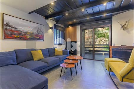 Duplex chalet in the heart of mzaar with terrace for sale REF#CM126755